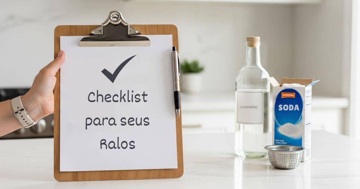 Checklist de manutenção para seus ralos