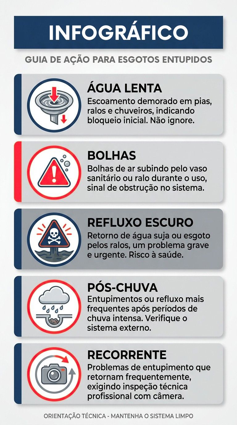 INFOGRÁFICO - GUIA DE AÇÃO para esgotos entupidos na Bela Vista e Aclimação