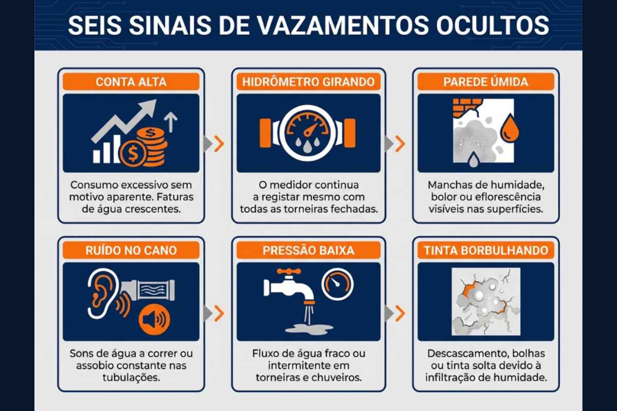 Sinais de vazamento oculto em imóvel no Butantã